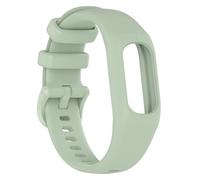 CBFAFKUGK Watchband Fit For Garmin Vivosmart 5 Strap with Case Sport watch band Soft Silicone wrist bezel frame Fit For Smart5(Mint Green,L)