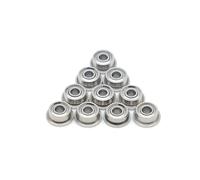 CBFMFVFROR 10 PCS F683ZZ 3x7x3 mm Metal Shielded Flanged Ball Bearing(F6000ZZ 10X26X8)