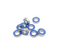 CBFMFVFROR 10PCS 6800RS Bearing 10x19x5 mm Thin Section 6800-2RS Ball Bearings 6800 2RS With Blue Sealed 6801 6802 6803 6804 2RS(MR63RS 3X6X2.5)