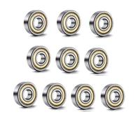 CBFMFVFROR 10PCS Deep Groove Ball bearings 603 604 605 606 607 608zz 608-2RS 609 623 624 625 626 627 628 629 ZZ RS Ball bearings(ZZ,605 5X14X5)