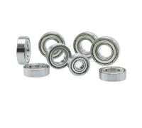 CBFMFVFROR 10pcs Miniature Ball Bearing 3x7x3 3x8x4 4x7x2.5 5x10x4 6x10x3 8x12x3.5 8x16x5 8x22x7 Fit for Bike RC Car Toy 608 zz Small Bearings(ID 8x16x5mm)