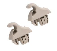 CBFMFVFROR 2pcs Fit for Mitsubishi Pajero 2001-2006 Sun Visor Holder Clip Replacement Installation MR779704/MR779705(Beige)