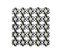 CBFMFVFROR 30pcs High Power LED COB Chip 1W 3W Warm Cool White Red Blue Green Yellow Full Spectrum 660nm440nm, Fit for Grow Light Aquarium Lamps(Pink Full Spectrum,3W on 20mm PCB)