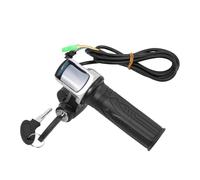 CBFMFVFROR Electric Bike Scooter 36v/48v/60v Throttle Grip Handlebar with Lock Led Power Indicator Key Display Bicycle Accessories(60V)