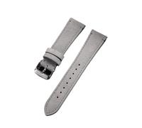 CBFMFVFROR Leather strap 20mm22mm Fit for Huawei Fit for Samsung watch strap sports wrist strap(Grey,20mm)