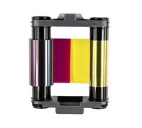 CBGR0100C YMCKO Ribbon Full Color Ribbon for Evolis Badgy 100 Badgy 200 Card Printers, 100 Prints