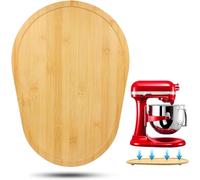 CBJEHIFEY Bamboo Sliding Board for Kitchen Aid Food Processor 5-8 Qt, Sliding Mat for Kitchenaid Mixing Bowl Accessories, Mat Mixing Machine Sliding Board for Kitchen Aid Attachment