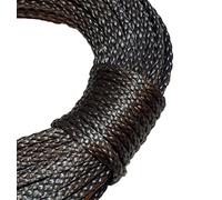 CBKnot Samson Premium Amsteel Blue 3/16" Silver Strong Dyneema Fiber with 4,900 lb. tensile Strength. Torque Free with Low Stretch, 12 Strand (3/16" x 25', Black)