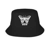CBLdF Hat Fashion Hip Hop Unisex Bucket Hat Vintage Juice Wrld 999 Butterfly Tattoo Merch Sun Hat Summer Headwear Sun Cap Lightweight Birthday Gift