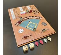 CBLKUS Baseball Dice Board Game,Fun Board Game with Dice,Wooden Baseball Games for Family,Party and Holiday Gatherings,Baseball Board Game Premium Version