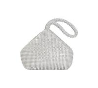 CBMZHF 1920s Flapper Clutch Bag - Peacock Glitter Sequin Beaded Evening Purse for Women, Roaring 20s Wedding Party Gatsby Costume Accessory，Wedding Party (Silvery)