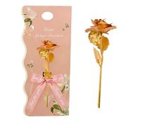 CBMZHF 24K Colorful Galaxy Rose - Valentines Day Gifts for Her, Infinity Artificial Flowers, Eternal Present for Women, Mom, Girlfriend, Wife, Daughter - Mothers Day, Birthday, Christmas (Golden)