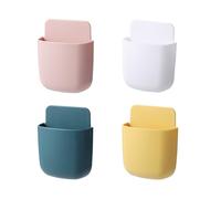 CBMZHF 4-Piece Wall-Mounted Bathroom Storage Rack, Modern Compact Organizer Set, 11.5x9x8.5 cm