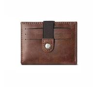 CBMZHF All-in-One Handmade Mens Wallet, RFID Blocking, Coin Pocket, Fine Leather Card Wallet with 12 Slots and Zip Section, in Wooden Gift Box, Cocoa Brown