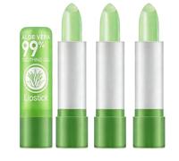 CBMZHF Aloe Vera Colour Changing Lipstick, Durable Nutrients Moisturising Lip Balm Magic Temperature Colour Changing Lipstick Set Pack of 3
