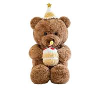 CBMZHF Teddy Bear, Personalised Teddy Bear with Birthday Cake, 30 cm Soft Plush Toy, for Women, Children on Birthday, Valentine's Day, Anniversary