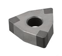 CBN for CNC Insert WNMG080408 for Hardened Steel Turning - Polycrystalline Cubic Boron Nitride Lathe Cutting Tool, 8.7 × 4.76 mm, Silver(WNMG080408-3)