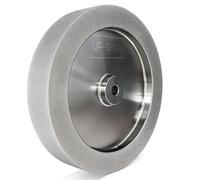CBN Grinding Wheel 8 inch, 1.5" Wide, 5/8" Arbor, 600 Grit for Sharpening Woodturning Tool、Knife、High Speed Steel Tool,Fits Most 8" Bench Grinder