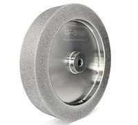 CBN Grinding Wheel 8 inch, 1.5" Wide, 5/8" Arbor, 80 Grit for Sharpening Woodturning Tool、Knife、High Speed Steel Tool,Fits Most 8" Bench Grinder