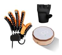 CBPTTM Handrehabiliteringsrobothandskar - Robotisk handtränare för stroke, hemiplegi och fingerdysfunktion - Uppgraderad handterapi och ortesapparat A Left XL