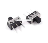 CBQZCHWDKT 100PCS SS12D10 Toggle Switch 3Pins Vertical 1P2T Handle High 5mm Spacing Of 4.7mm 3A 250V SS12D10G5 SS12D10VG5