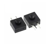 CBQZCHWDKT 10PCS Headlamp Flashlight Head Light side switch 12x12mm DC 30V 1A 3pins Straight Feet Push Button Switch ON-OFF-ON