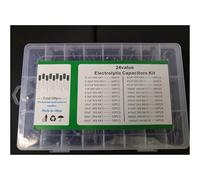 CBQZCHWDKT 1Box 500pcs Aluminum Electrolytic Capacitor Kit 50V 25V 16V 10V 10/22/33/47/100/220/330/470/680/1000/0.1/0.22/0.47/2.2/3.3/4.7UF