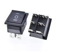CBQZCHWDKT 1PC black Ship-Type Switch Six-Foot Three-Gear Tilt Button Switch 16A Toy Motorcycle Accessories Switch