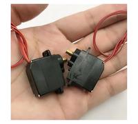 CBQZCHWDKT 2pcs/lot 360 degree steering gear DC3V-6V 23-52rpm 12g five-wire metal electronic starter For climbing car