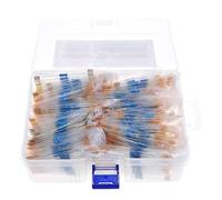 CBQZCHWDKT 860pcs 86Values x 10pcs 1/2W resistor pack set DIY Metal Film Resistor kit (0.1 ohms~10 M ohm) 1%