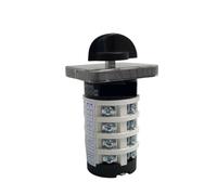 CBQZCHWDKT Cam Switch YMZ12-20/4 Electrical 0-8 Positions Silver Latching 20A 690V 4 Poles Control Rotary Changeover Interuptor