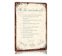 CBQZCHWDKT Moral Foundation Decor Metal Sign 12x8 Inch