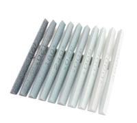 CBRIGHT 10pcs Sharpening Stone Set Grinding Sticks, Green Silicon Carbide Oil Stones, Grain Sizes 80#-3000# for Knives, Cutting Tools, DIY