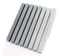 CBRIGHT 8pcs Sharpening Stone Sticks Set,Green Silicon Carbide Honing Polishing Stones, Grit Sizes 80#-3000# for Knife,Metal & Cutting Tools