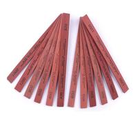CBRIGHT Sharpening Stone Set, 12pcs Knife Whetstones Set White Corundum Sharpener Honing Stone - Polishing Oil Stone Set Grits 320# 400# 600# 800# 1000# 1200#-(5.9x0.47x0.12Inch)