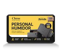 Cbros humidor 69% Two- Way Humidity Control Box Powered by Boveda, Moisture Absorber, Maintain Freshness and Consistent Temperature Size (Size 10)