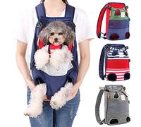 CBROSEY Coppthinktu Dog Carrier Backpack - Legs Out Front-Facing Pet Carrier Backpack for Small Medium Large Dogs, Airline Approved Hands-Free Cat Travel Bag for Walking Hiking Bike and Motorcycle
