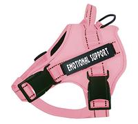 CBROSEY voopet Service Dog Harness, No-Pull Emotional Support Pet Vest Harness, Reflective Breathable and Adjustable Pet Halters for Small Medium & Large Dogs (with 4 PCS Dog Velcro Patches)