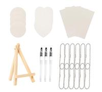 CBRPVT 28Pcs Creative Art Set with 12 Chains, 4 Hearts, 4 Circles, 4 Rectangles, Puffy Paint, Magic 3D Texture Painting Kit, Ideal for DIY Projects, Home Decor, and Artistic Activities