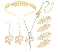 CBRPVT 7 Pcs Greek Goddess Accessories,Greek Goddess Costume Women,Greek Goddess Costume accessories,Suitable for Makeup Parties,Halloween Role-Playing and Themed Events