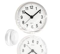 CBRPVT Bathroom Clock, 7 Cm Mini Suction Cup Wall Clock Bathroom Clock Waterproof for Bathrooms Shower and Kitchen, Easy Reading Time Management Tool Shower Clocks for Home and Hotel Use