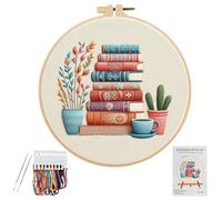 CBRPVT Embroidery Kit for Beginners, Embroidery Kit, Complete Punch Needle Kit Suitable for Learning Embroidery Stitches and Creating Handmade Gifts