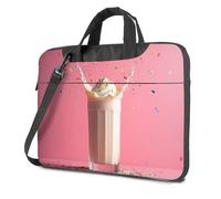 CBRT 17 Inch Laptop Backpack A Milkshake With Whipped Cream Splashing Against A Pink Background Laptop Bag Carry On Bag 14 Laptop Sleeve(26x36cm)