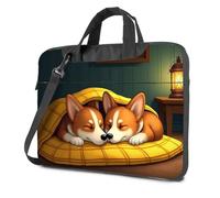 CBRT 17 Inch Laptop Backpack Two Dogs Sleeping Under A Yellow Blanket Laptop Bag Carry On Backpack Tote Bag For Women(29x38cm)