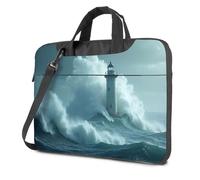 CBRT Carry On Backpack A Lighthouse Stands Tall Amidst Crashing Waves Laptop Bag Laptop Backpacks Carry On Backpack(29x40cm)
