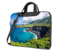 CBRT Carry On Backpack A Stunning Coastal Landscape With Vibrant Green Cliffs, Turquoise Waters Laptop Bag Laptop Bag For Women Laptop Sleeve(29x40cm)