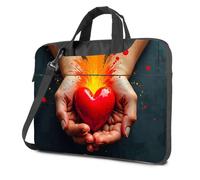 CBRT Carry On Backpack Hands Holding A Glowing Heart With Vibrant Energy Radiating Outward Laptop Bag Laptop Backpacks Carry On Backpack(29x40cm)