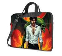 CBRT Carry On Bag A Man In A White Shirt With A Green Demon Behind Him Laptop Bag Laptop Backpack For Women Carry On Bag(29x38cm)