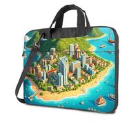 CBRT Carry On Bag A Vibrant Coastal City Surrounded By Lush Green Mountains And Bustling With Activity Laptop Bag Carry On Bag Laptop Carrying Case(26x36cm)