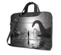 CBRT Computer Backpack For Men A Man Stands In Water Facing A Giant Serpent-Like Creature Laptop Bag Travel Laptop Backpack Laptop Backpack(29x40cm)